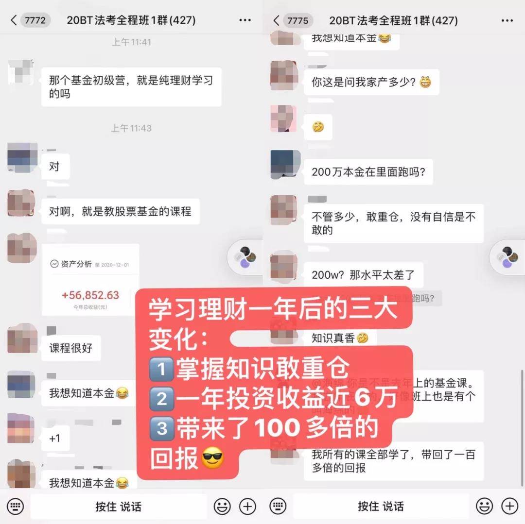 在BT学院学习理财后一年的变化