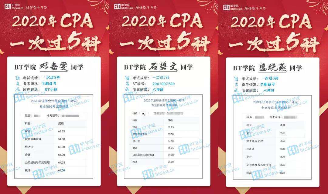 2020年cpa喜报