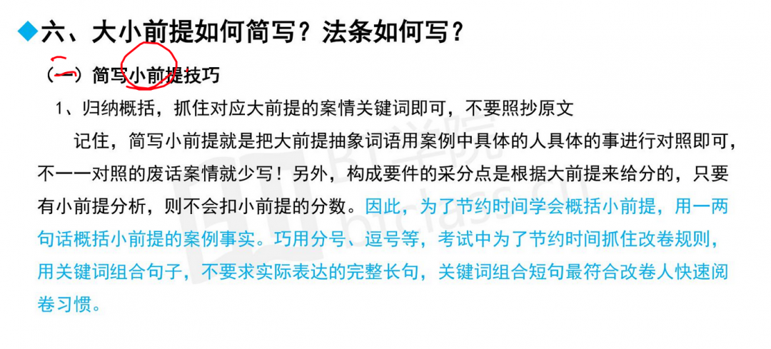 法考主观题法条如何写