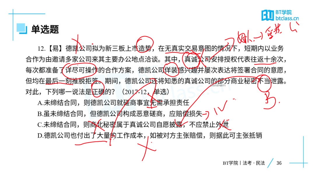 BT学院法考应试刷题实战课程